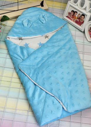 Одеялко/конверт для новорожденных, цвета2 фото