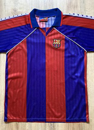 Мужская винтажная поло футболка футбольная джерси fc barcelona barca1 фото