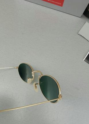 Ray ban окуляри унісекс сонцезахисні модні вузькі овальні помаранчеві дзеркальні лінзи з мінерального скла7 фото