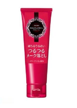 Гидрофильный гель для снятия макияжа shiseido aqualabel creamy oil cleansing, 110 гр.1 фото