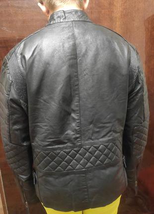 Мужская кожаная куртка бренда sourock2 фото