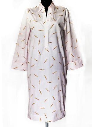 Красивое платье-рубашка свободного кроя бренда archivio"67, италия, 97% хлопок3 фото