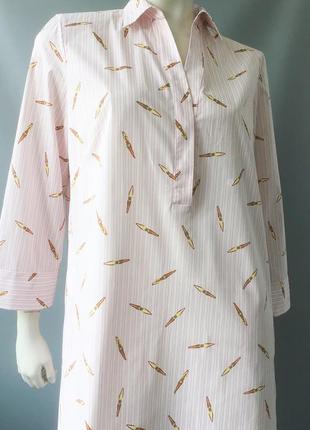 Гарне плаття-сорочка вільного крою бренду archivio"67, італія, 97% бавовна2 фото