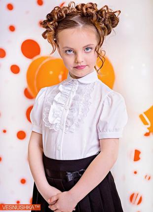 Святкова шкільна  блуза