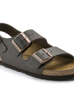 Босоножки birkenstock milano natural leather4 фото