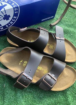 Босоножки birkenstock milano natural leather7 фото