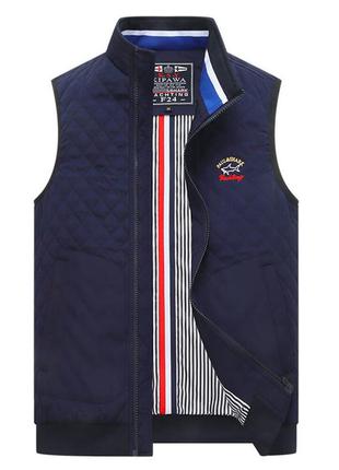 Чоловіча стьобана брендова жилетка