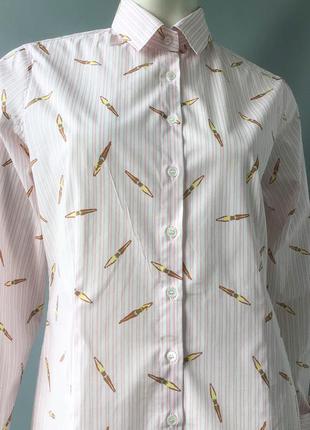 Хлопчатобумажная рубашка с длинным рукавом бренда  archivio"67 , италия.6 фото