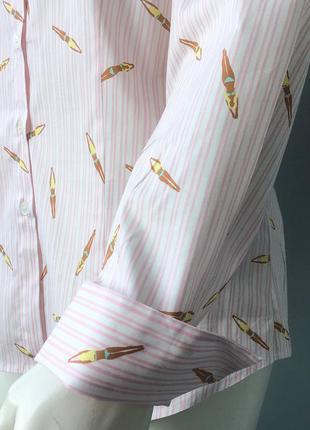 Хлопчатобумажная рубашка с длинным рукавом бренда  archivio"67 , италия.7 фото