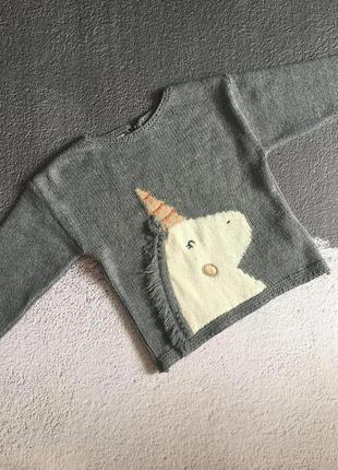 Светр з носорогом zara 3-4 года 6644551802