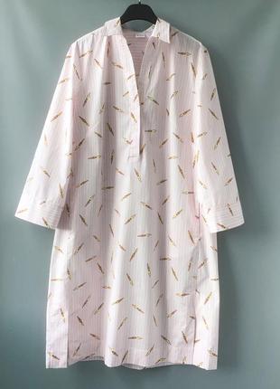Красивое платье-рубашка свободного кроя бренда archivio"67, италия, 97% хлопок6 фото