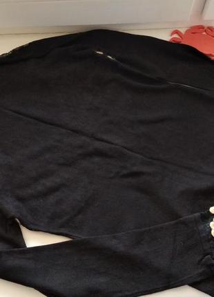 36-38р. нарядная блузка-кофта с ажурним лифом etincelle couture5 фото