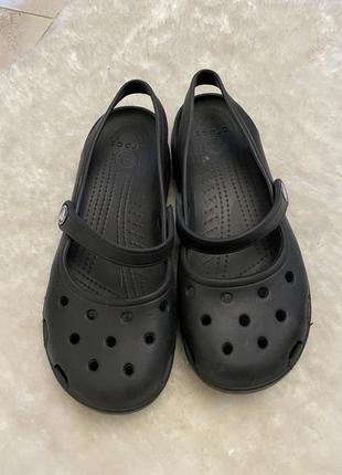 Крокси, crocs чорного кольору