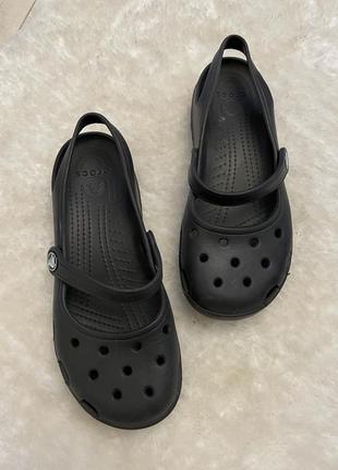 Кроксы, crocs чёрного цвета4 фото