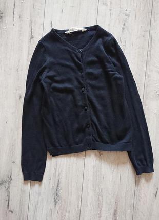 Трикотажная кофта на пуговицах в школу h&m 7-8 лет 122-128 см