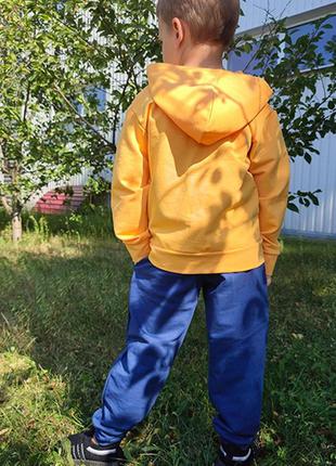 Спортивний костюм для хлопчика однотонний ріст 86см-134см5 фото