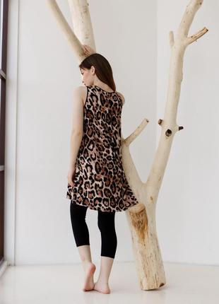 Жіночий комплект з капрі - леопард3 фото