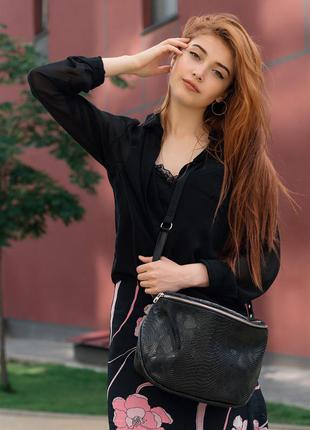 Женская сумка sambag milano qzs крокодил