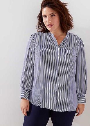 Стильна смугаста блузка plus-size