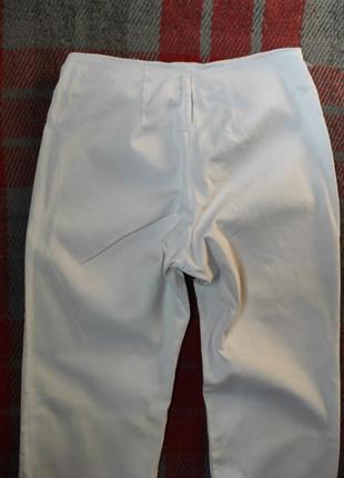 Шикарні брюки штани жіночі білі oasis коттон, висока посадка5 фото