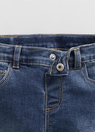 Джинсы zara скинни джинсы 6-9 мес 74 см скошенные джинсовые скины6 фото