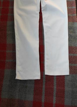 Шикарні брюки штани жіночі білі oasis коттон, висока посадка6 фото
