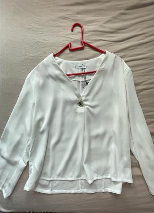 Блуза с брошью zara