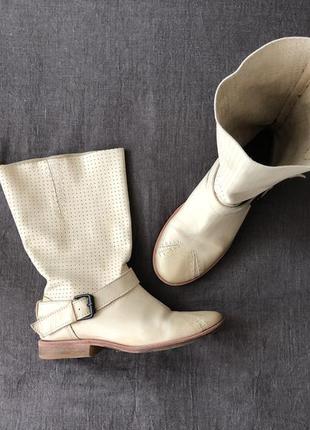 Дизайнерские мягкие кожаные сапоги marithé  françois girbaud2 фото