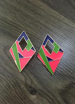 Сережки ромби