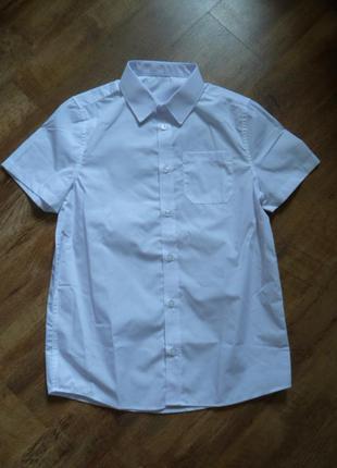 F&f новая белая школьная рубашка на 11-12 лет