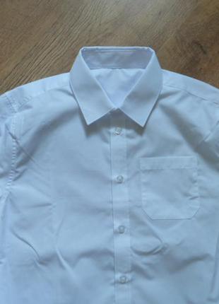 F&f новая белая школьная рубашка на 11-12 лет5 фото