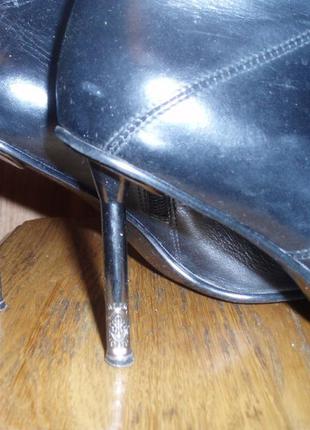 Ботинки полусапоги bruno cantini кожа металлическая шпилька4 фото