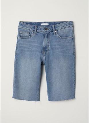 Джинсовые велосипедки шорты h&m 36/6