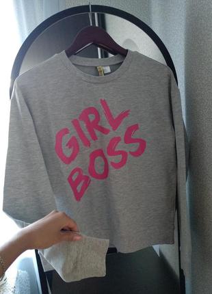 Світшот h&m girl boss1 фото