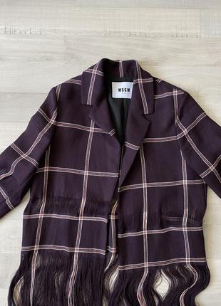 Накидка с бахромой msgm