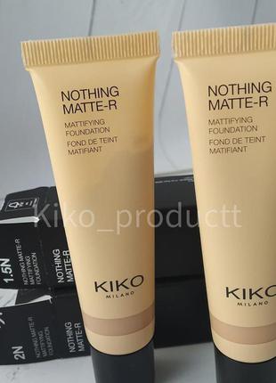 Досконала рідка основа з матовим ефектом kiko nothing matter mattifying foundation