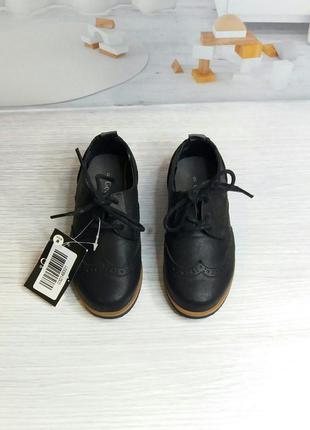 Нові чорні туфлі туфли броги  george 26 р 8 uk6 фото