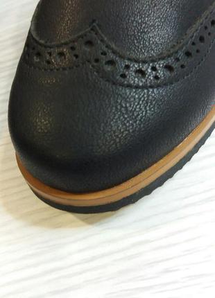 Нові чорні туфлі туфли броги  george 26 р 8 uk4 фото