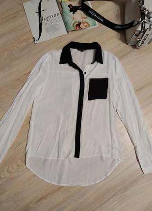 Белая стильная блузка рубашка кофта3 фото