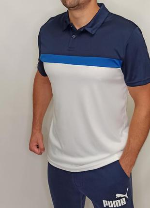 Поло george 6-7 поло active size l плечі 48, рукав-23, груди 56, довжина 74 стан нова річ