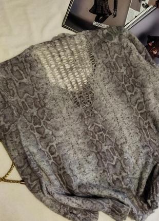 !! распродажа!! оригинальный теплый свитер джемпер с интересной спинкой!!7 фото