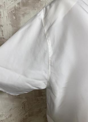 Винтажная белая блузка,вышивка,короткий рукав,большой размер,батал (028)5 фото