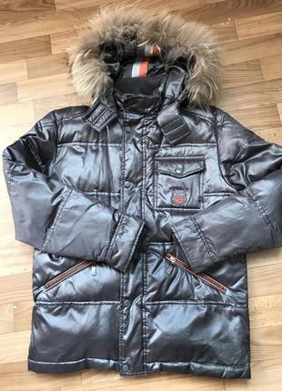 Зимняя куртка кико на мальчика 146р