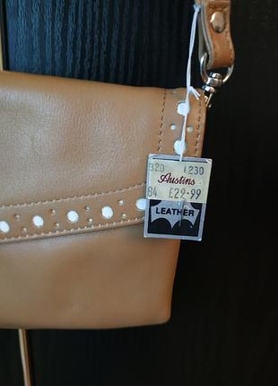 Кожаная сумка- багет 2