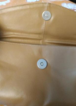 Кожаная сумка- багет 4