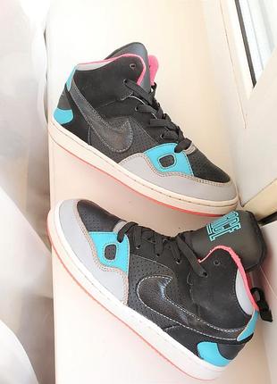 Кроссовки nike air force хайтопы кожаные деми ботинки 31р-32р-33р