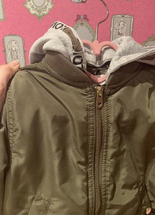 Бомпер куртка h&m для дівчинки розм. 3-4y4 фото