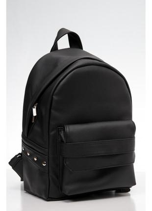 Якісний жіночий рюкзак sambag 🖤 чорний з водовідштовхуючого матеріалу5 фото