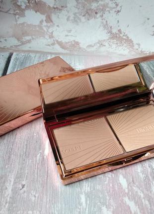 Палітра для обличчя бронзер + хайлайтер charlotte tilbury filmstar bronze & glow2 фото