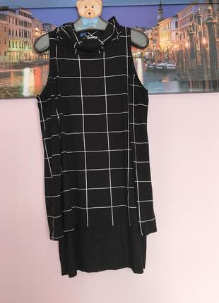 Кофта , джемпер з принтом в клітку